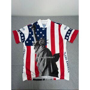 Revi Cycling Jersey XL Statue Of Liberty Patriotic American Flag Never Forget